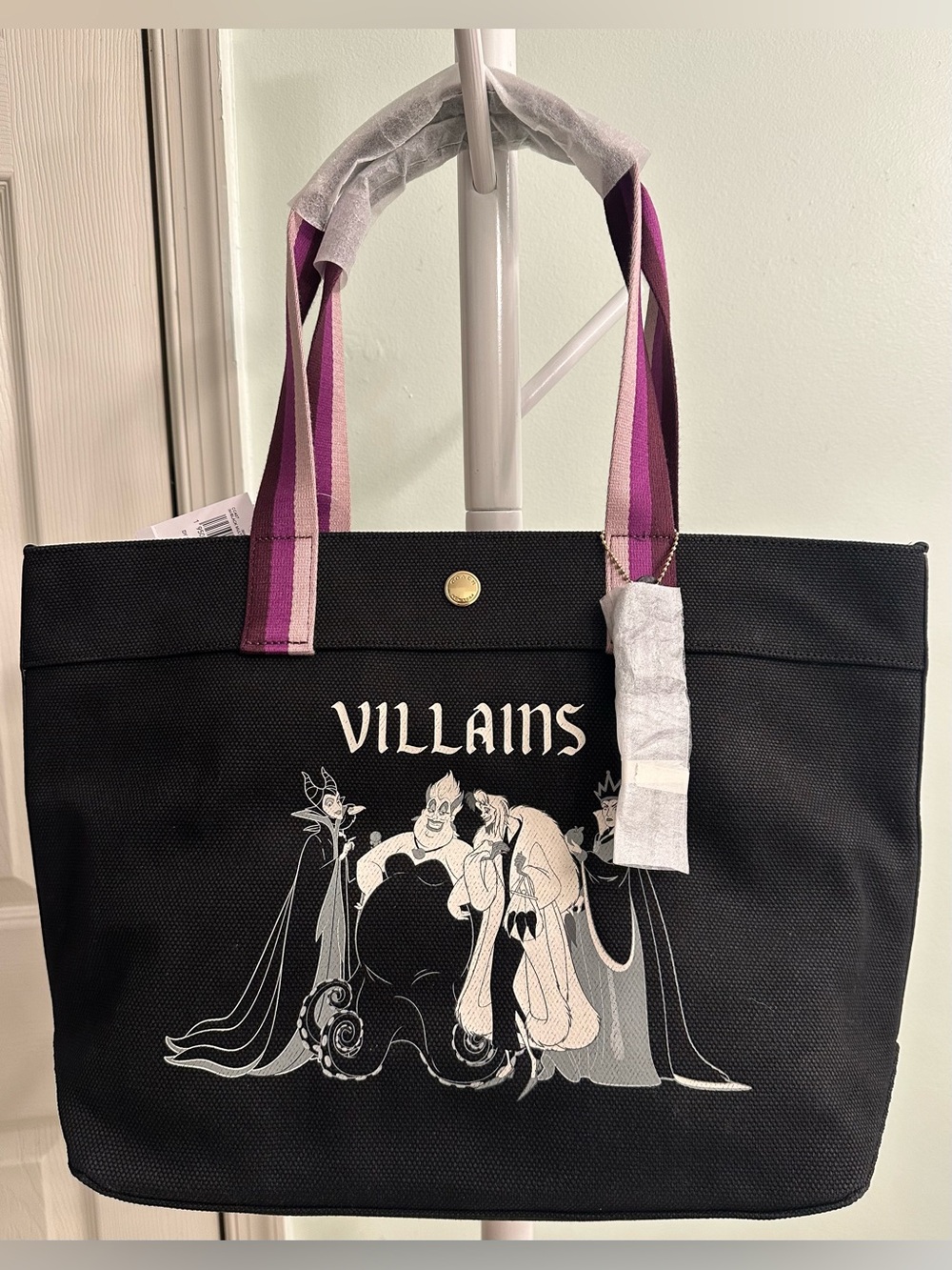 Coach Disney Villains Canvas Tote New